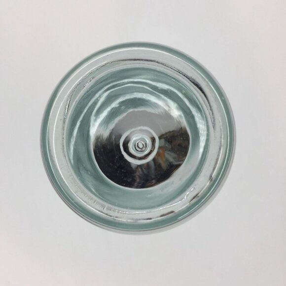 Vintage Set of 2 Clear Glass Bud Vases Flared Bubble Base 8" 10" Home Decor - Picture 12 of 16